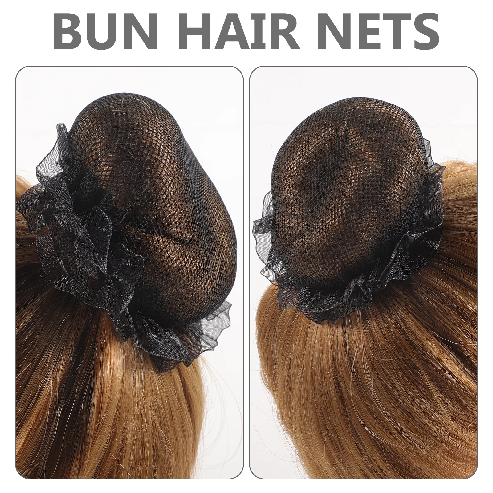 

Elastic Hair Nets for Ballet Women Girls Bun Hairnets with Lace Decorative Mesh Breathable Comfortable Practical Hair Tools