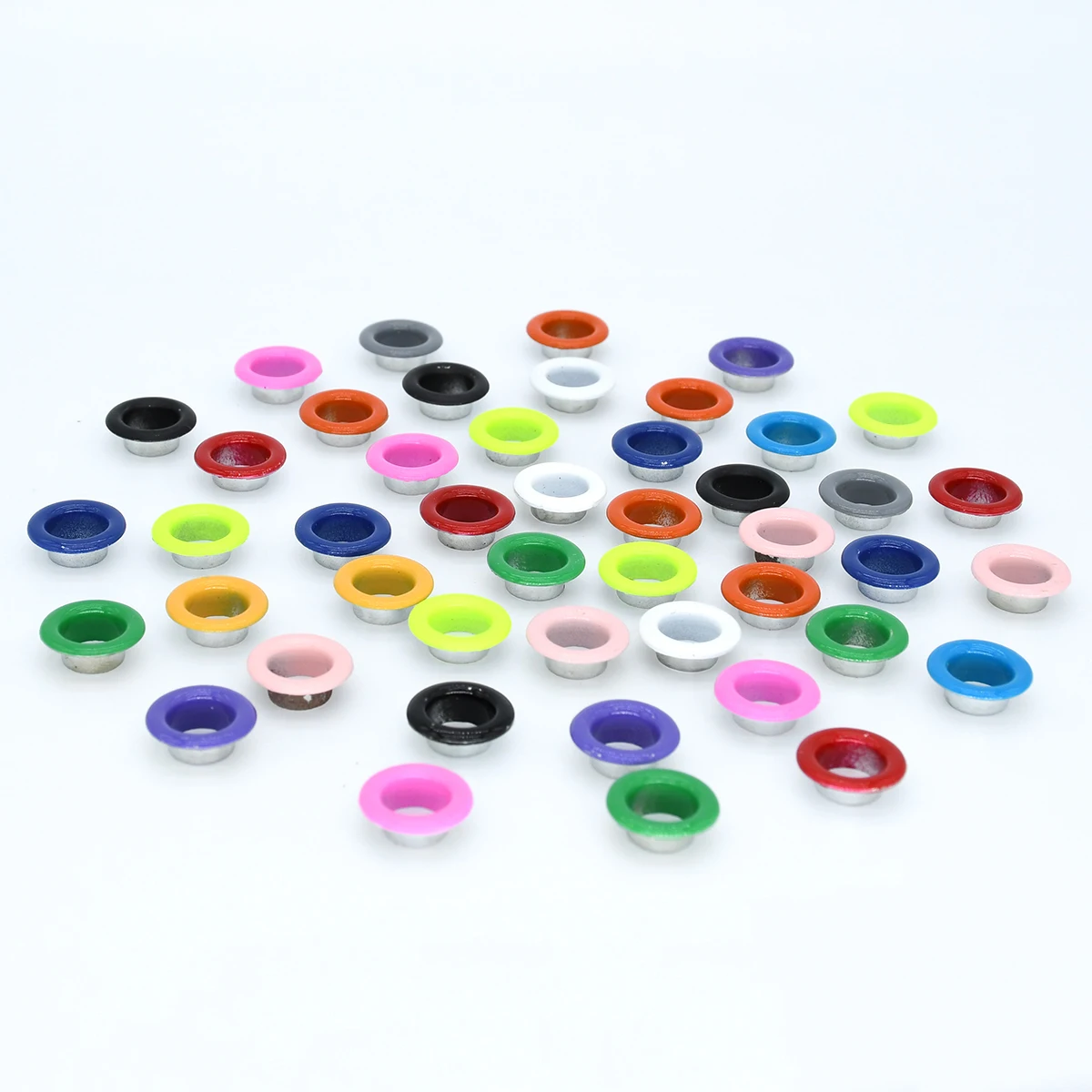 100sets 5mm Eyelets with Washer Metal Grommets Repair Hole Eye Rings for Garment Shoes Bag Scrapbooking Belt Hat