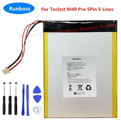 New 3.8V 9000mAh Laptop Notebook Tablet PC Battery For Teclast M40 Pro M40Pro Replacement Accumulator 5 Pin 5 Lines Plug + Tools