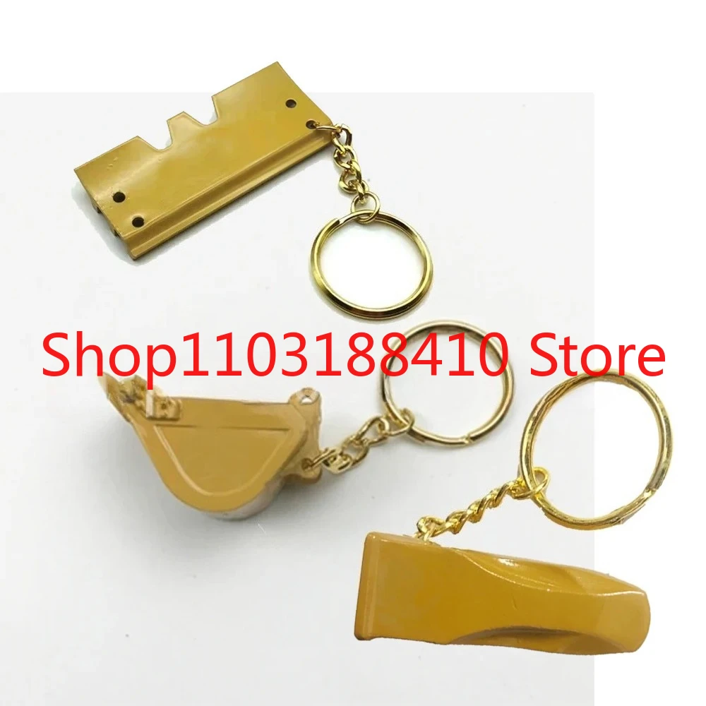 8H5306 5P8500 For Excavator Heavy Equipment Keychain F0002 Ignition Key with Bucket Key Chain