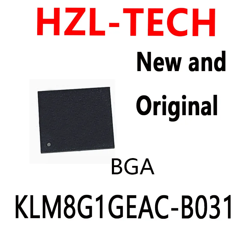 2PCS  test very good product bga chip reball with balls IC chips KLM8G1GEAC-B001 KLM8G1GEAC-C021 KLM8G1GEAC-B031