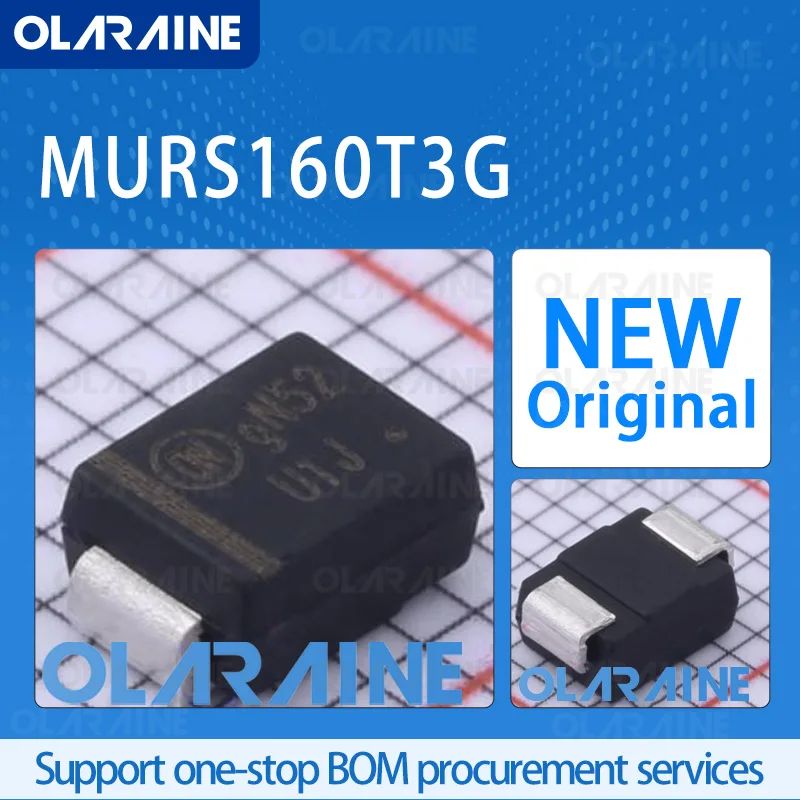 

10/50/100Pcs MURS160T3G SMB-2 original 100% ic chip rectifier If - 2 A Vf -1.25 V