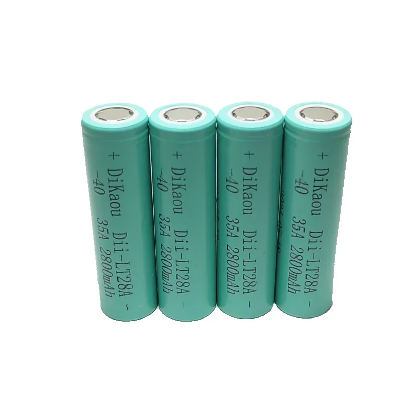 1-20PCS Low Temperature Resistant Battery -40° 3.7V 2800mAh 18650 35A High Power Discharge Flashlight  Electric Bicycle Battery