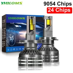 YHKOMS  300W 30000LM Canbus H4 H7 Led 9005 9006 H1 H11 Bulb Led Lamp 24 CSP 9054 Power Car Headlight Light  3 Copper Tubes