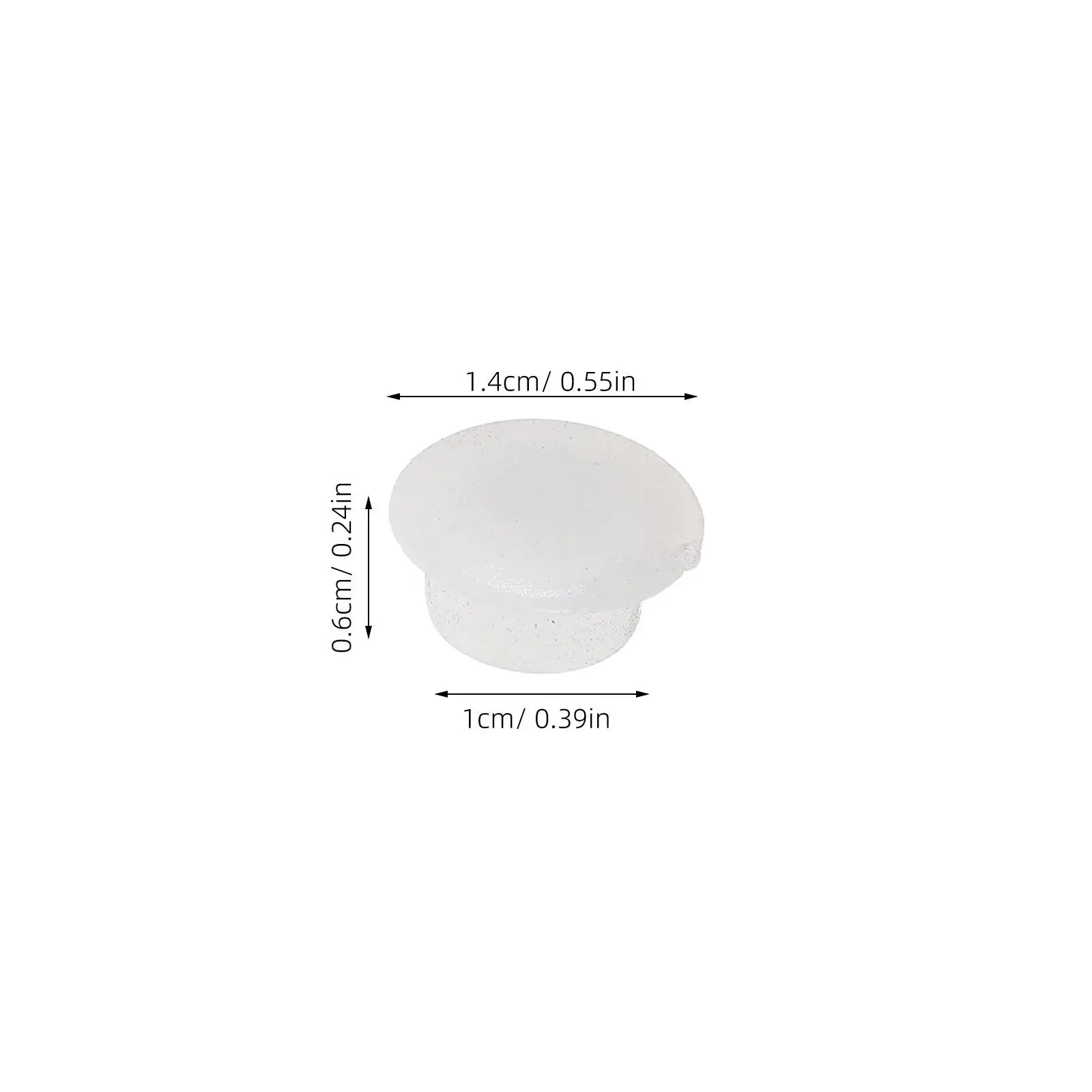 50Pcs Nylon Hole Plugs Round Plastic Screw Covers Button Caps Cabinet Door Furniture Hole Covers White 10Mm Plastic Plug Cap - view 5
