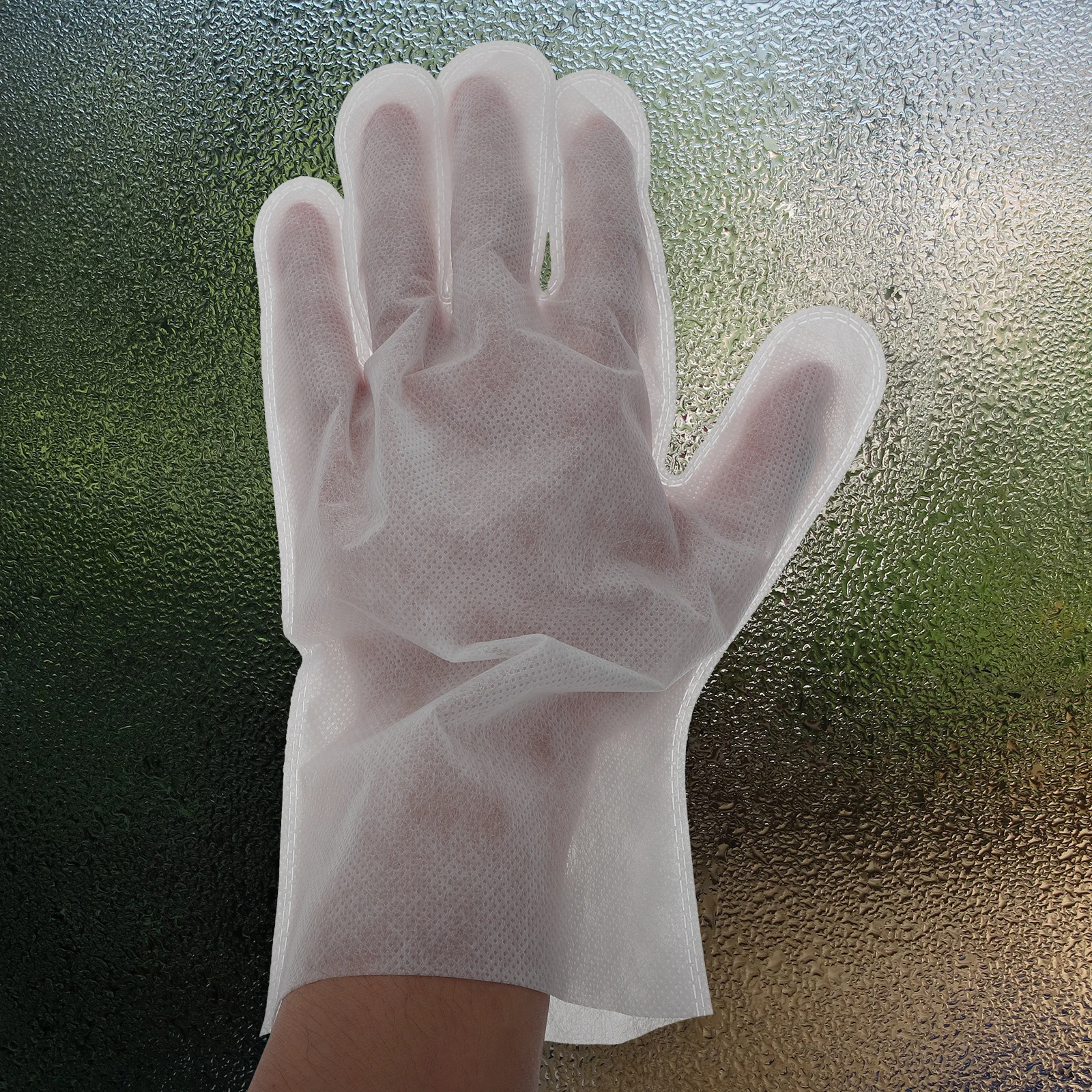

1 set Gloves Disposable Cleaning Gloves Non-Woven Dust Removal Disposable Kitchen Household Toothed Static Proof Practical