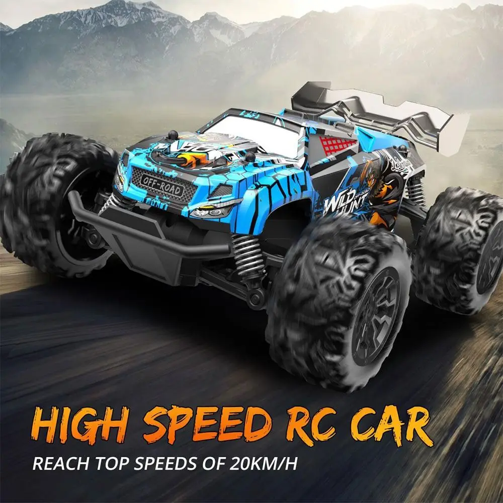 

New Alloy Plastic 2.4G Alloy RC Car 2.4G 20KM/H Remote Control Racing Cars Blue Green Off-Road Rock Crawler Gift