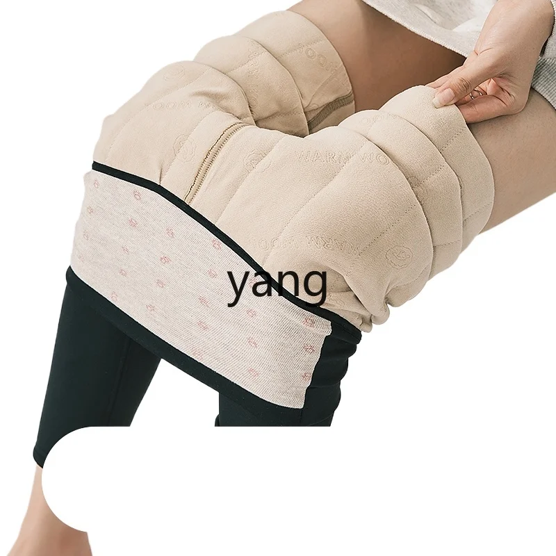 

LMM outer wear winter velvet thickened Northeast minus 40 degree leggings thermal cotton pants