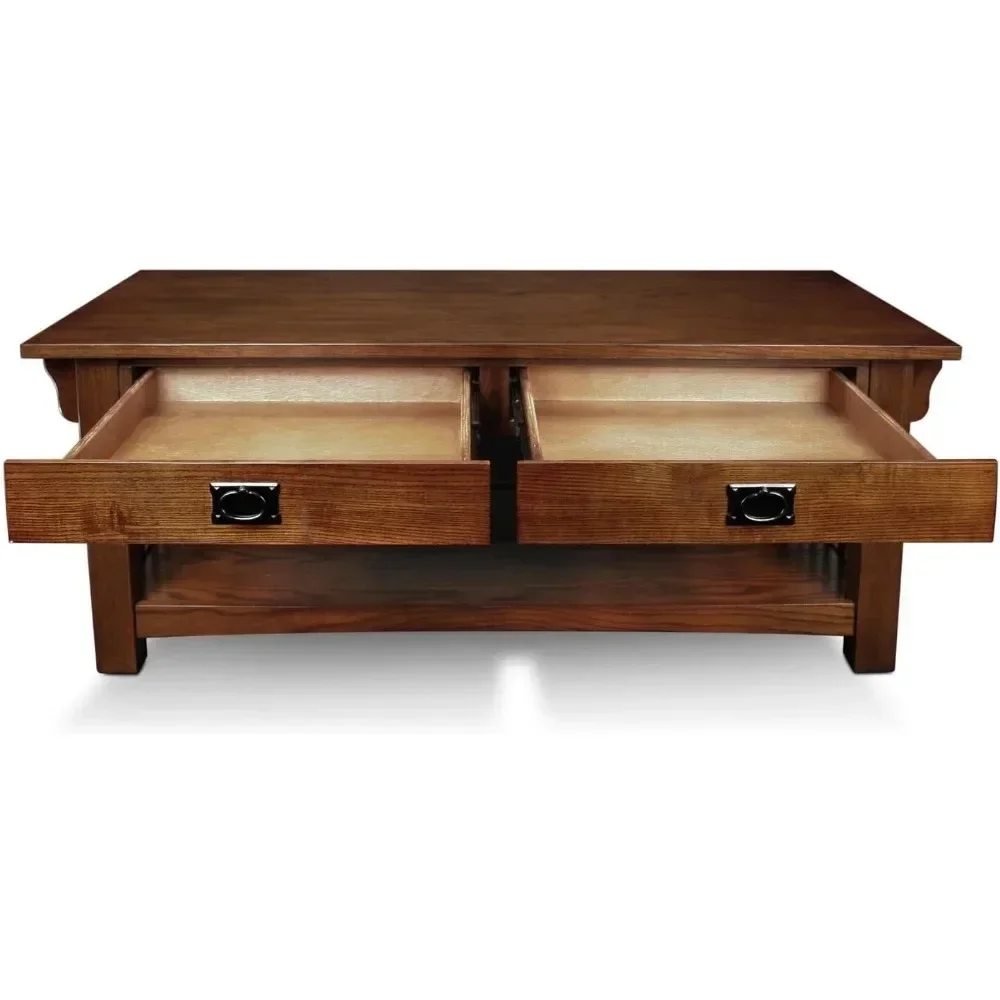 Leick Home Mission Impeccable, Braunbronze, 48 Zoll x 24 Zoll x 19 Zoll, mittlere Eiche