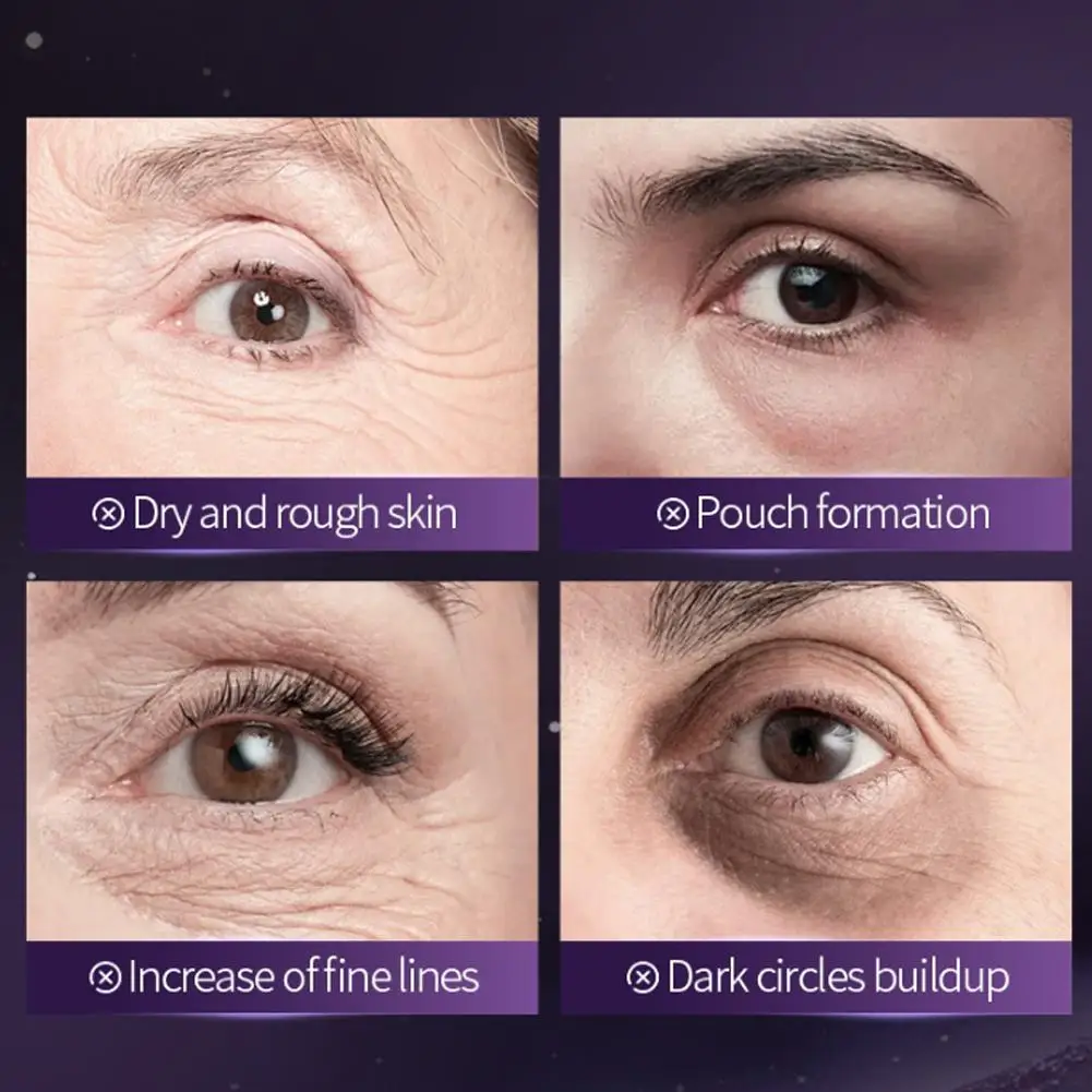 SADOER Starry Crystal Collagen Eye Mask Anti Dark Circles Under the Eyes Moisturizing Whitening Anti Wrinkle Eye Patches 60PCS