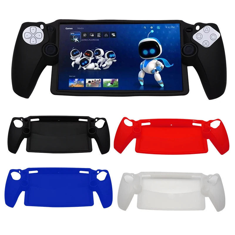 Funda de silicona para Portal PS5, dispositivo portátil de mano para PlayStation Portal, paquete completo de goma, funda protectora contra el polvo