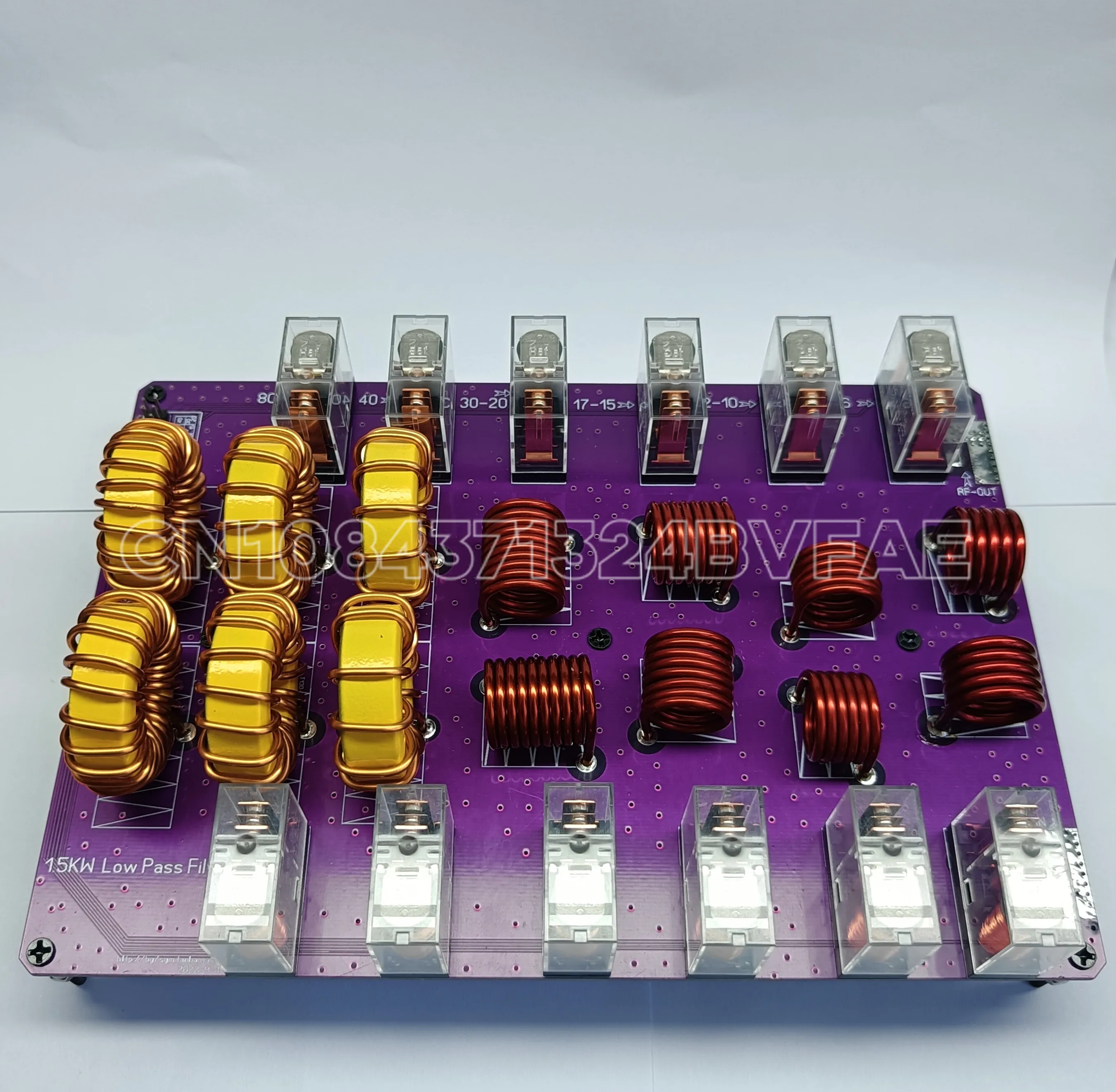 HF low-pass filter, 10 band high-power low-pass, low pass, shortwave filter, single sideband radio filtering