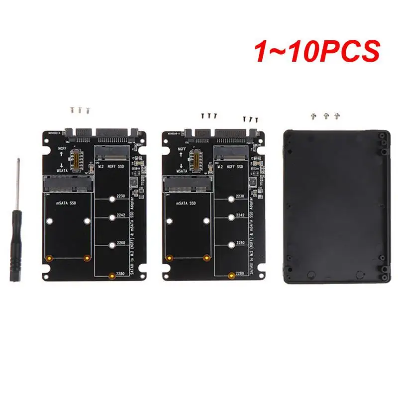 1~10PCS 60Gbps To M2 NGFF SATA SSD MSATA SSD Adapter MSATA To SATA M.2 NGFF To SATA Hard Disk Adapter Board