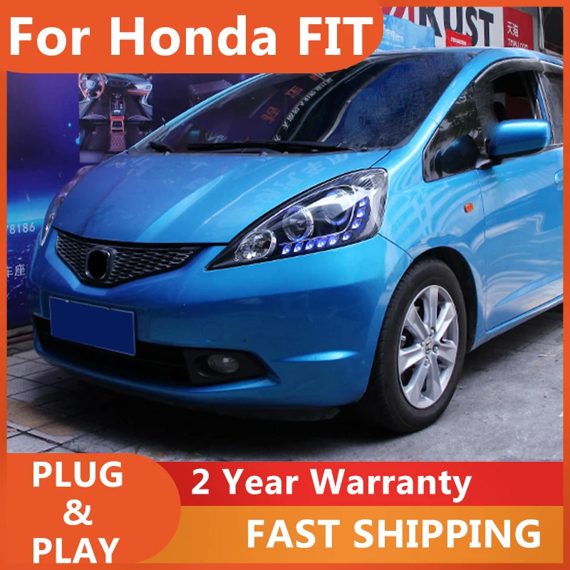 

Головка головного света для Honda fit 2008-2010, светодиодная лампа для дневных ходовых огней, указателей поворота