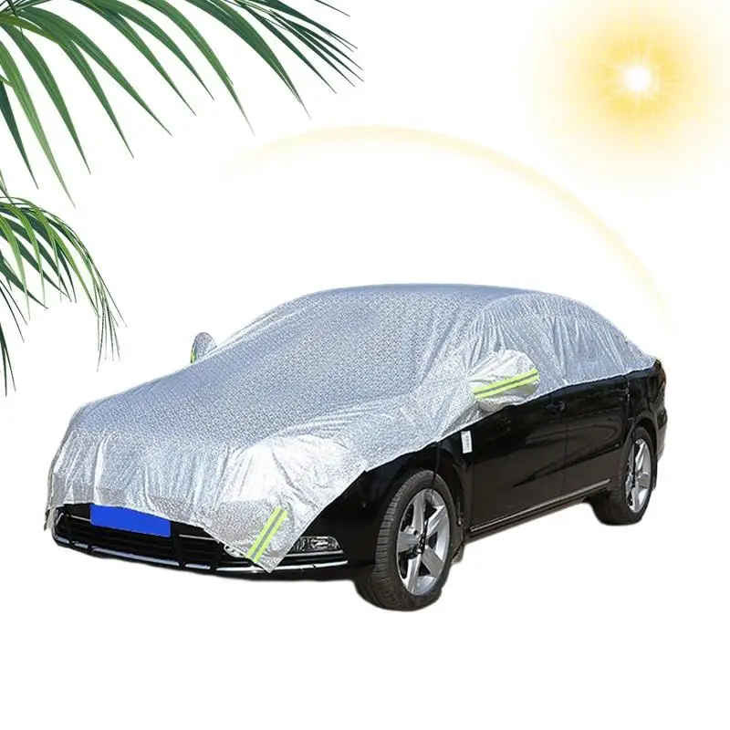 Car Sun Shade Cover Protection Full Exterior Snow Cover Sunshade Reflector Dust Rain Snow Protective Anti UV Outdoor For Car