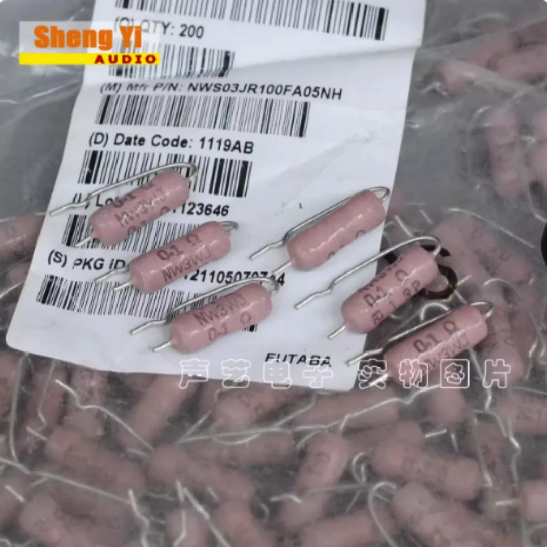 Imported Japanese Fukushima double-coil high-end resistors for audio circuits: 3W, 0.1R, 0.1 ohm, 0.1 ohm (in Greek letter Ω),