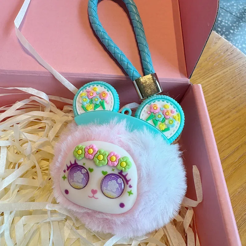 Chaveiro de pelúcia bola pingente macio e kawaii urso saco de pelúcia acessório animais de pelúcia mochila chaveiro kawaii presente para amigo