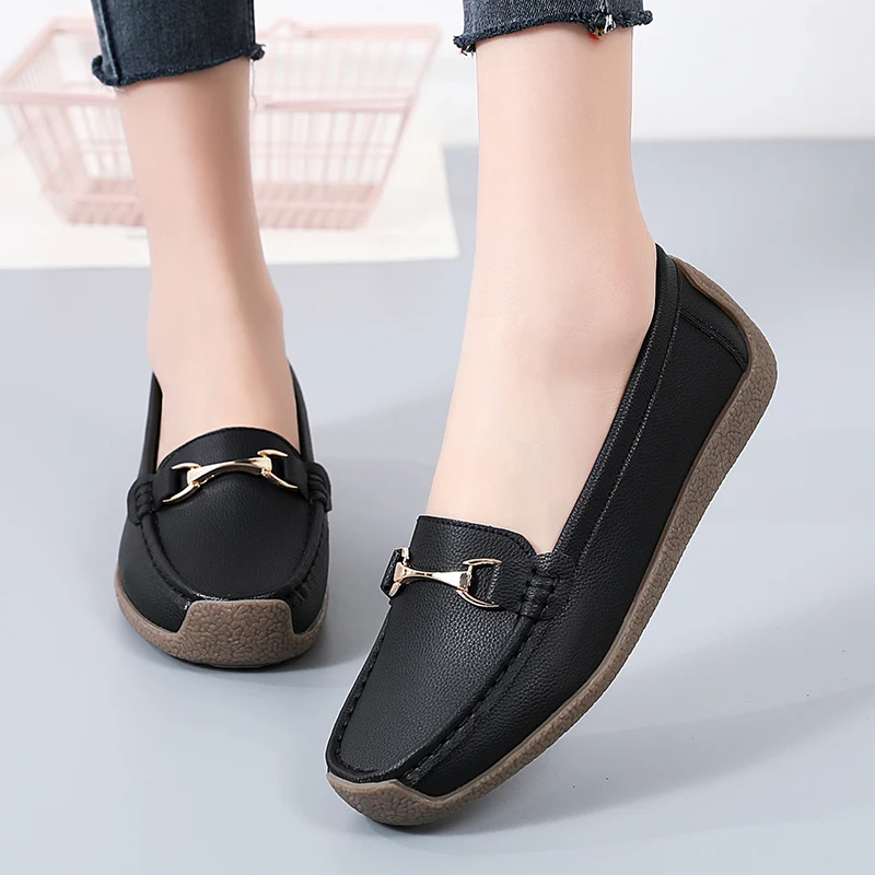 Plus Big Size 42 43 44 Spring Autumn Women Loafers Flats Slip-ons Ladies Shoes Sapatilhas Zapatos Planos Mujer Dropshipping