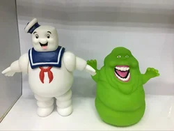 14cm Vintage Ghostbusters 3 Green Ghost Ornaments Stay Puft Marshmallow Man Sailor Action Figure Toy Doll For Children Gif