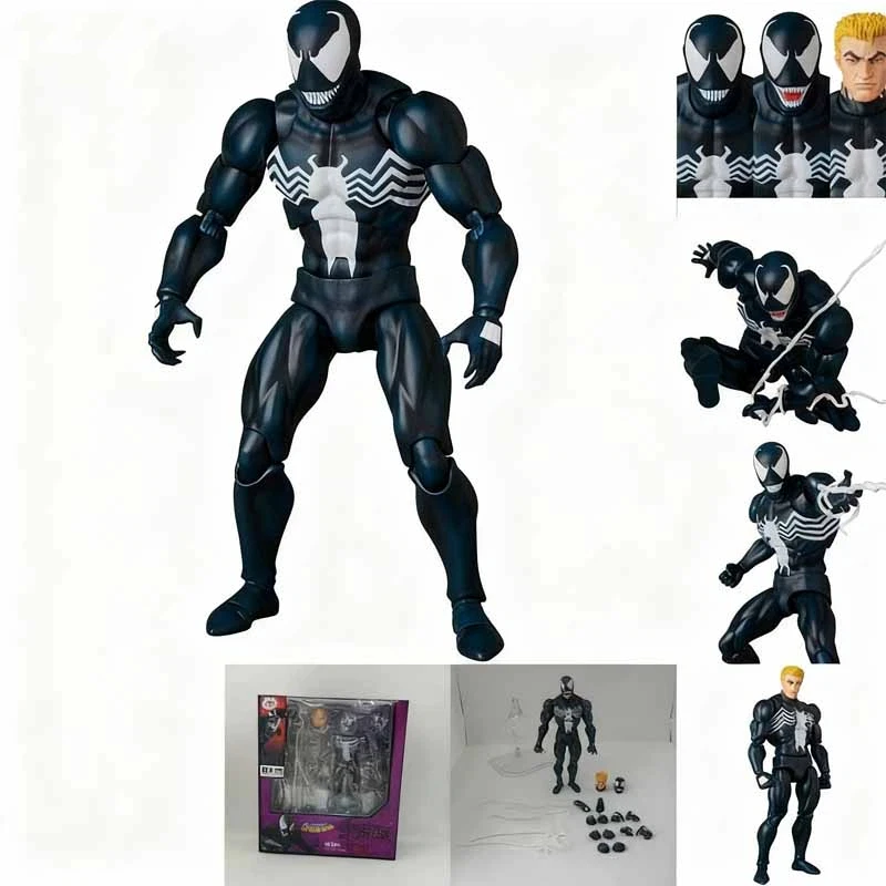 16 centimetri MAF088 Venom Articolato Action Figure Modello Statua di Montaggio Giocattolo Bambola Anime Modello Desktop Ornamento Ragazzo Regali Da Collezione