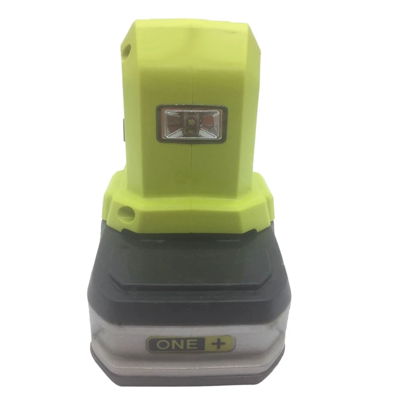 Battery Adapter With 2USB Port For Ryobi P743 18V 14.4V ONE+Li-Ion Portable Power Adapter With Lighting Function Accessories