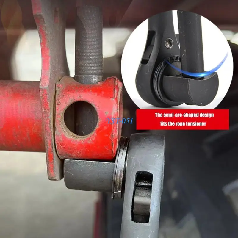 

E15A Handheld Steel Pry With Long Handle Wire Tightener Tightening Wrench For Truck