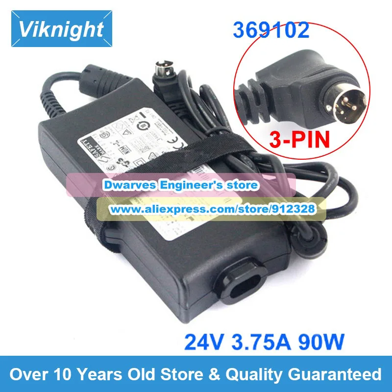 

Новый оригинальный адаптер переменного тока ResMed 369102, 90 Вт, 24 В, 3,75 А, зарядное устройство для ноутбука S9 AutoSet CPAP S9 IP21 S9 SERIES CPAP Sleep Device 3 контакта