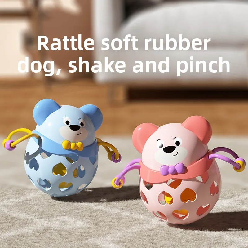 Hochet fusée amusant pour bébé, dentifrice pouvant morder, Puzzle d'éducation précoce, jouets apaisants, jouets pour nouveau-nés, exercice de compétences de Perception
