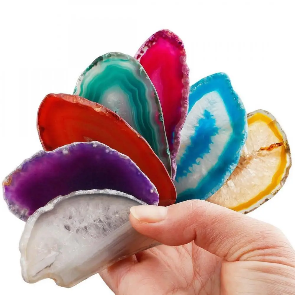 Irregular Brazil Healing Reiki Stone Quartz Pendant DIY Jewelry Accessories Home Decoration
