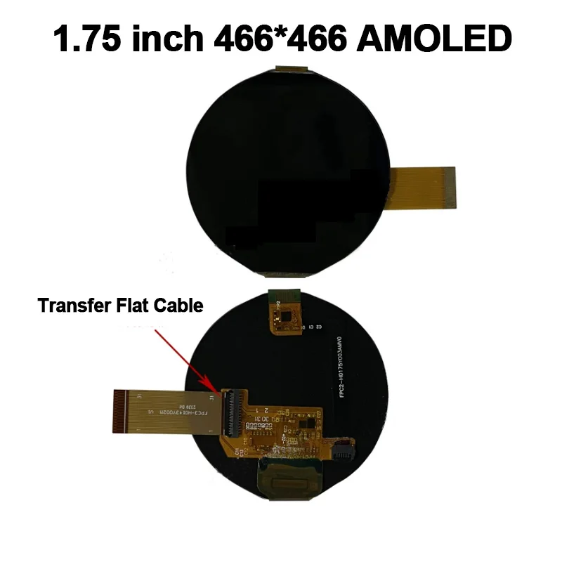 

1,75-дюймовый круглый AMOLED-дисплей QSPI MIPI 466x466 с емкостным сенсорным экраном для умных часов с ИИ и динамиком