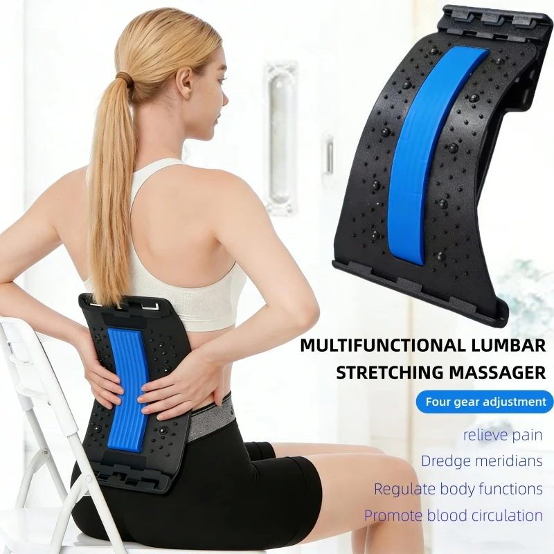 Deep Acupressure Back Massager Pain Relief Waist Massager 3-Position Adjustable Massage Cushion Spine Correction Back Massage