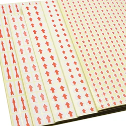 Diameter 6/8/10mm Creative Round Red Arrow Stickers Home Office School Supplies Fault Mistake Defectives Marking Label Stickers