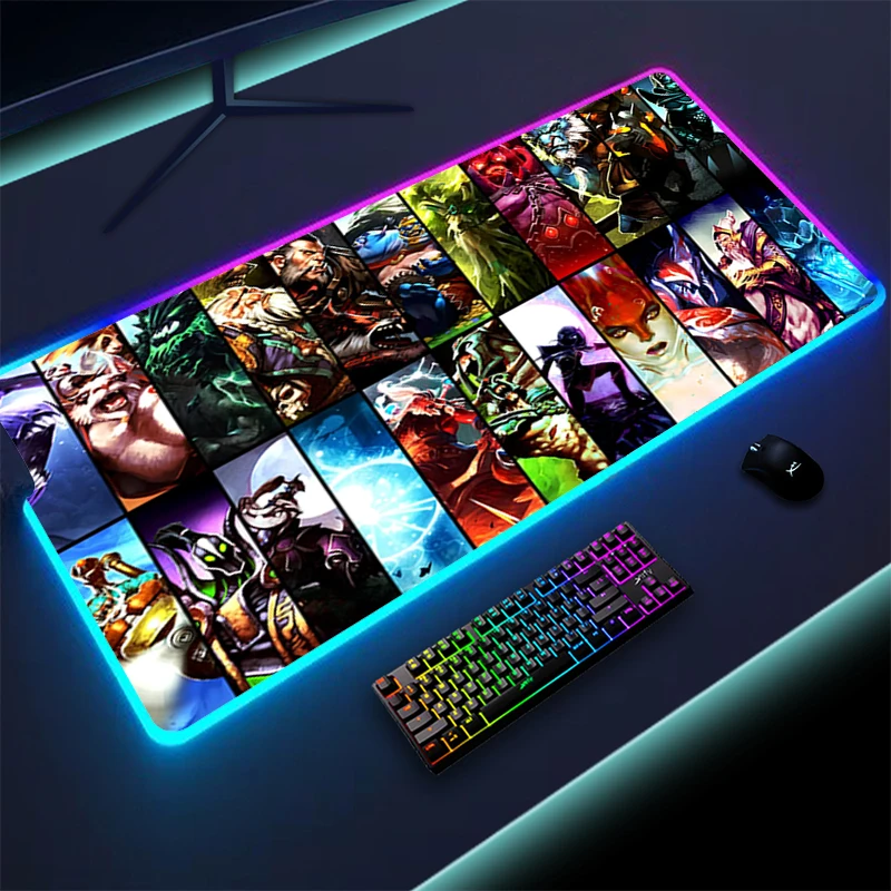 mouse pad com mat laptop rgb acessorios gamer teclado computador mesa deskpad mousepad dota 50x100 01