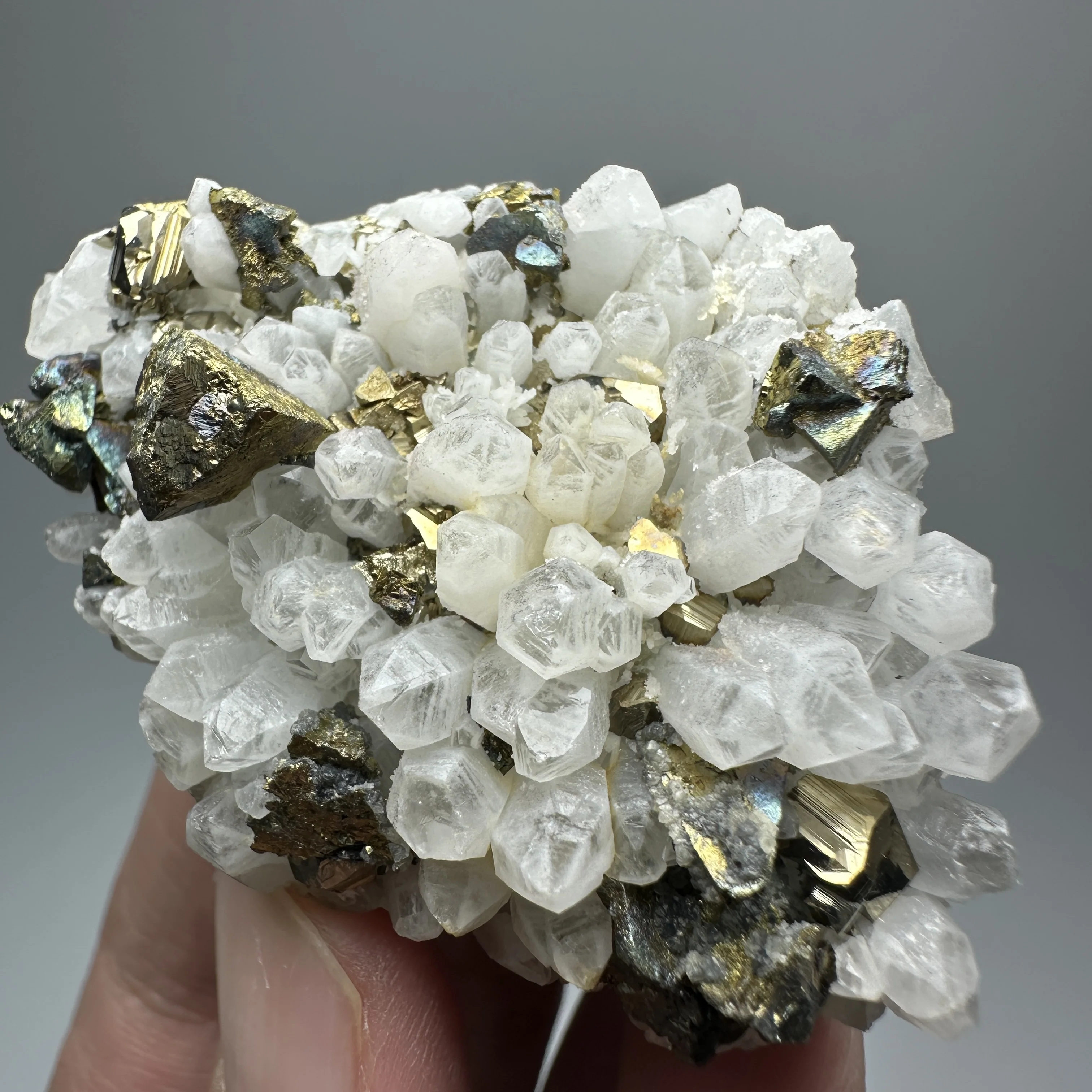 

Natural Crystal Quartz With Pyrite Or Chalcopyrite Symbiotic Specimen Home Decor Meditation Energy Healing Stone