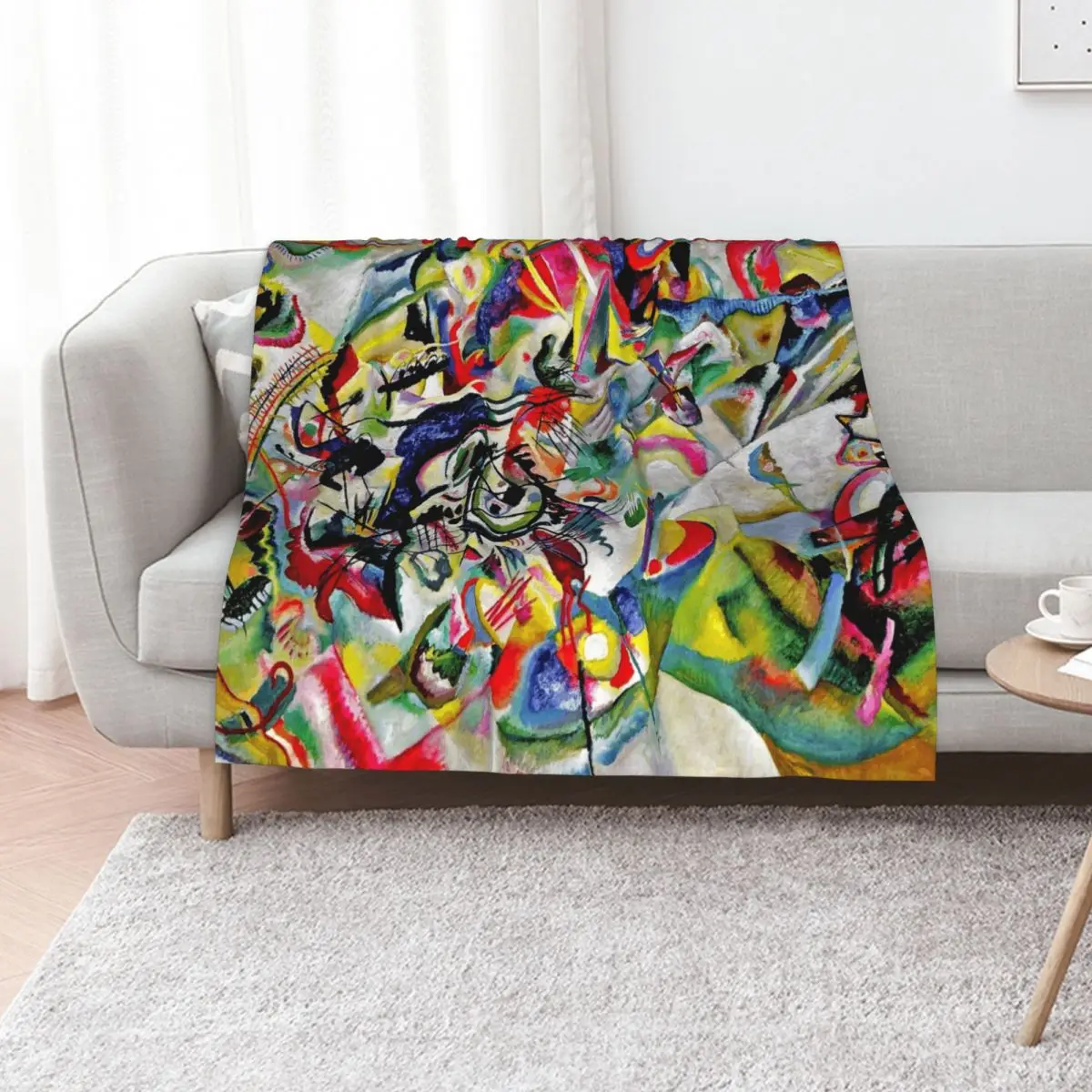 

Composition VII, Composition 7 by Kandinsky Throw Blanket Soft cosplay anime Bed Bed Fashionable Blankets