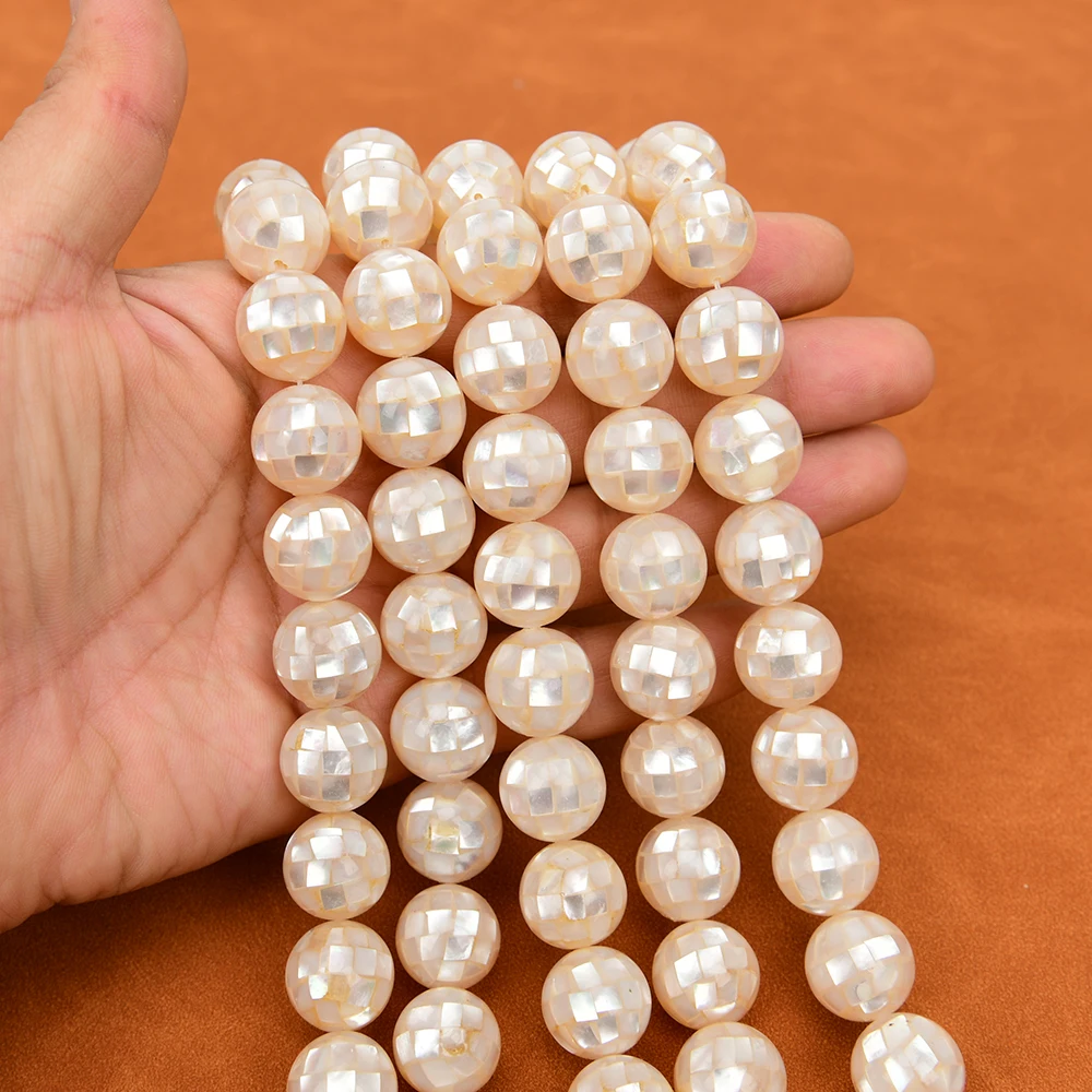 

Бусины из натуральных белых морских ракушек APDGG 16 мм для изготовления украшений своими руками