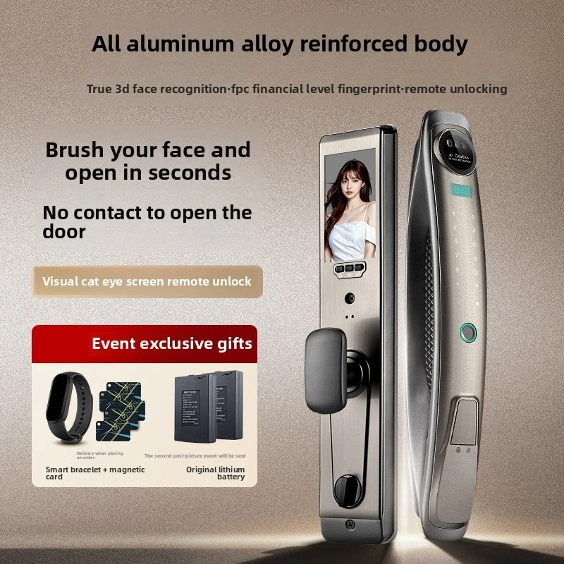 

Automatic 3D Facial Recognition Smart Lock Household Anti-theft Door Combination Lock