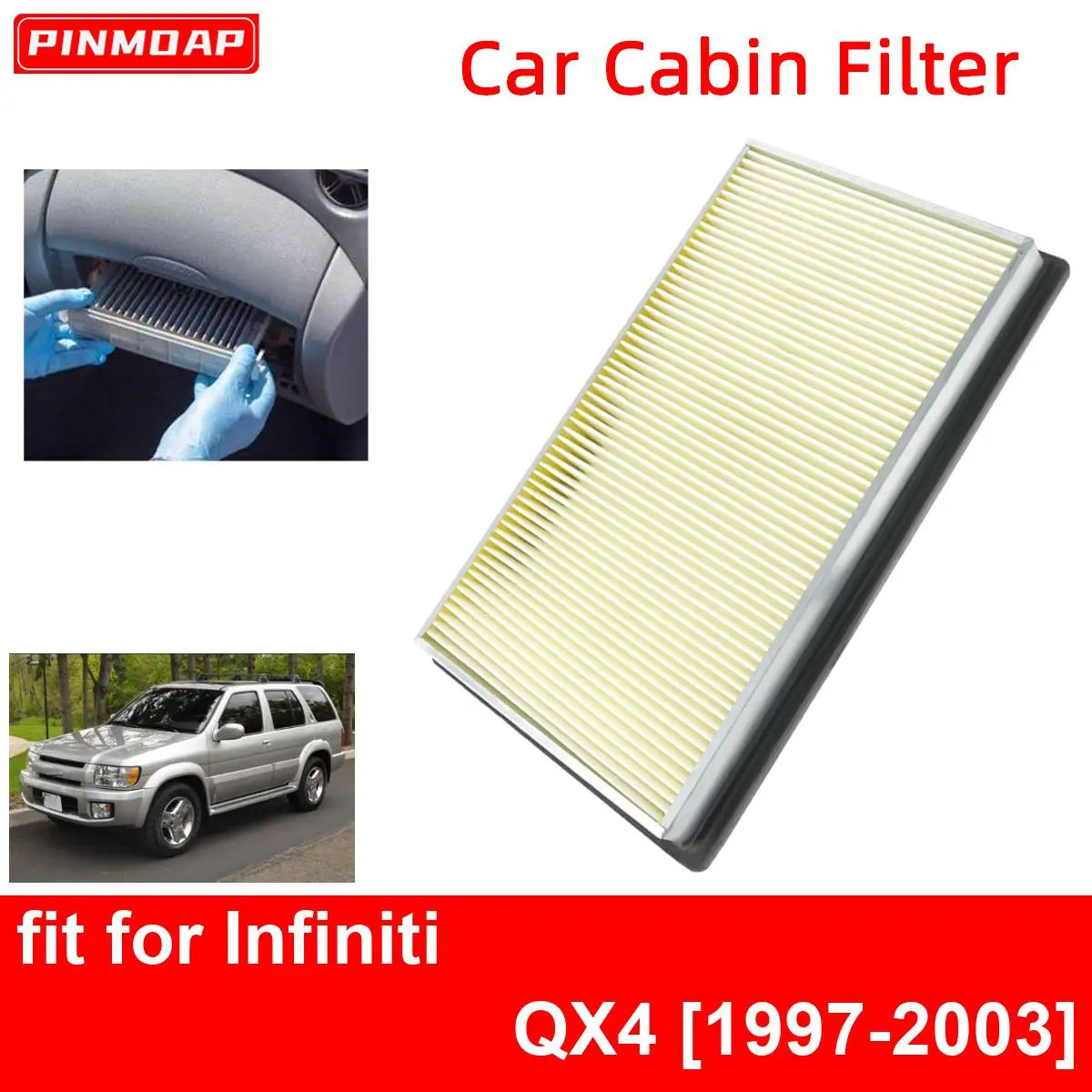 

Car Cabin Air Filter for Infiniti QX4 1997-2003 Auto Filters Carbon Fiber CA4309 16546-0Z000 16546-70J10 16546-V0100