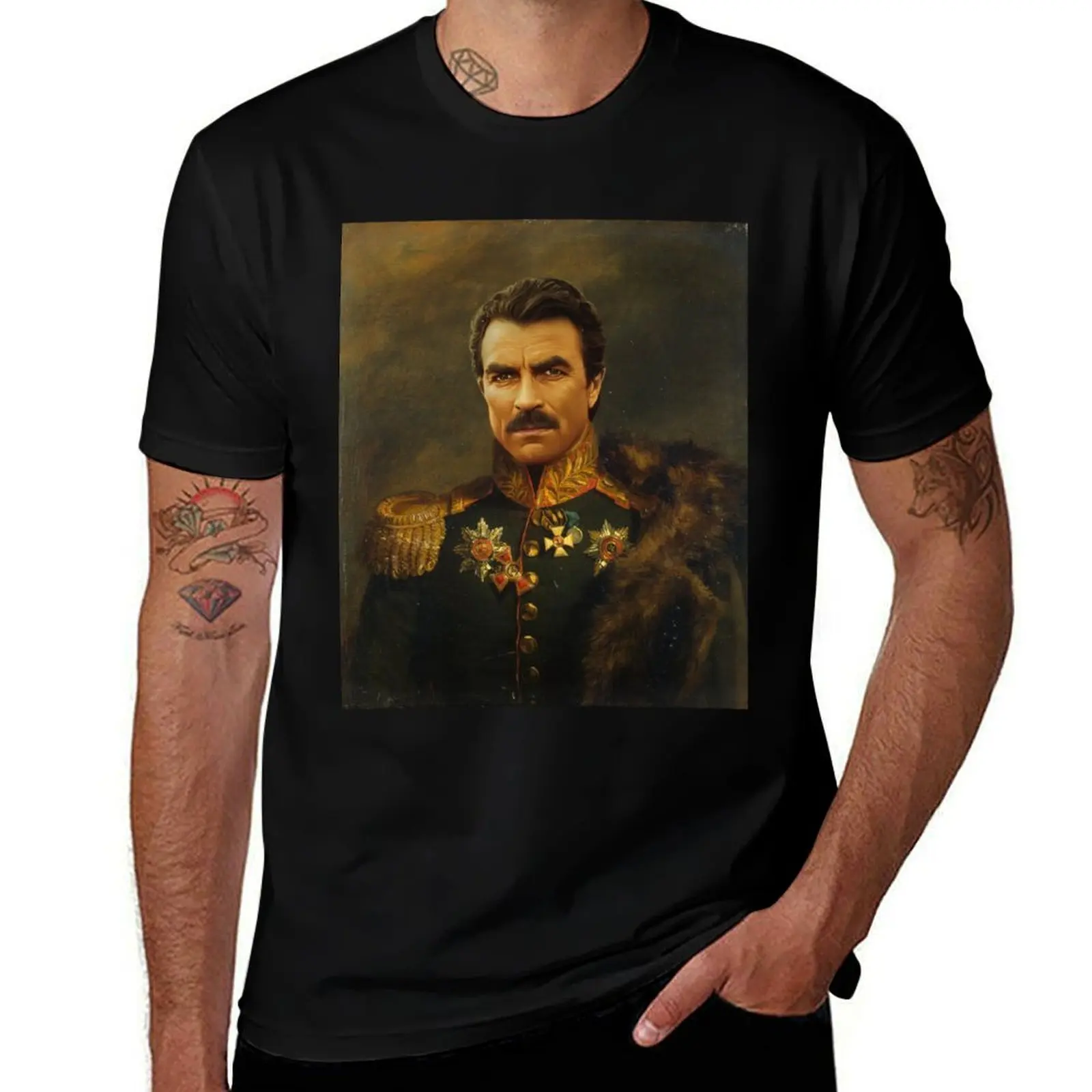 

Tom Selleck - replaceface T-Shirt rapper graphic tees tees football t shirt mens funny t shirts