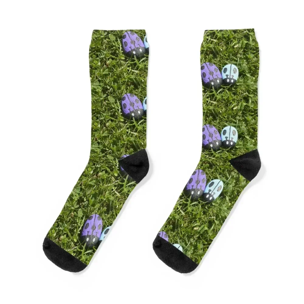 

Ladybug siblings 4 Socks cool winter gifts valentine gift ideas cycling Socks Woman Men's