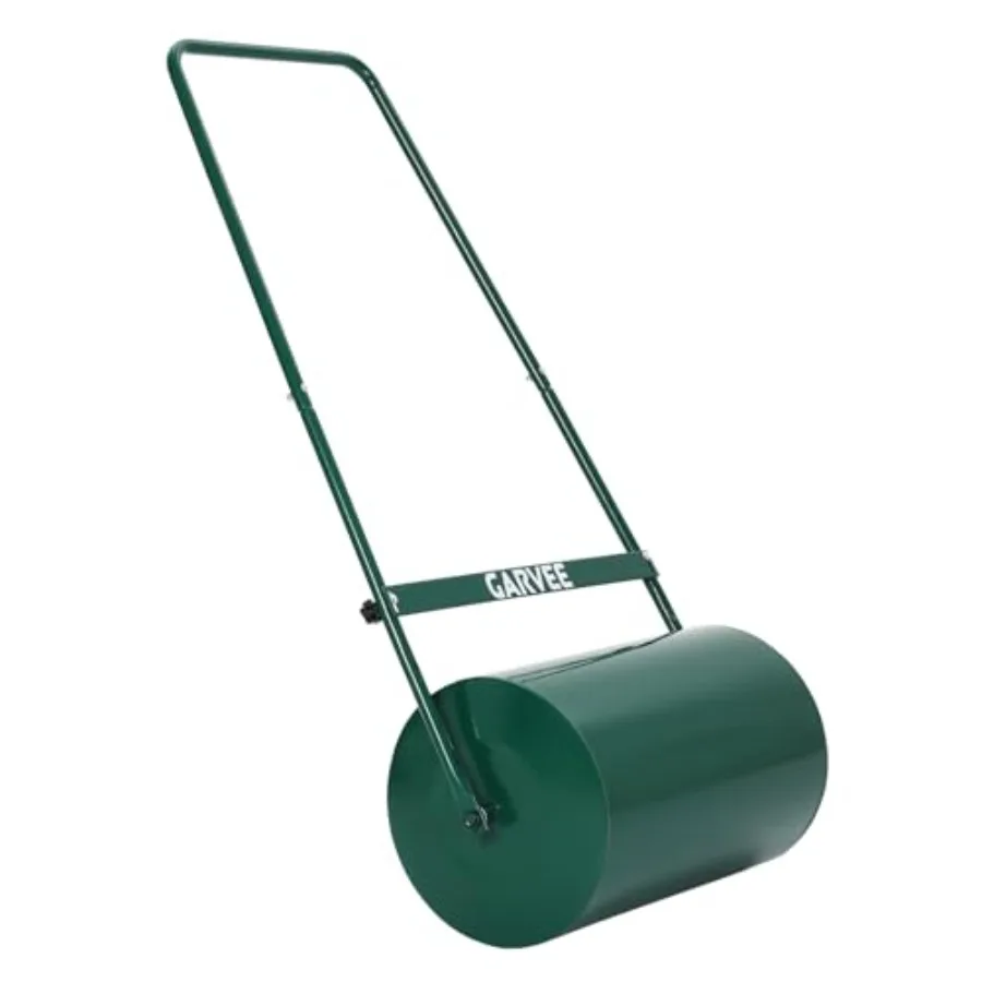 

Lawn Roller, 23 Inch Push and Tow Behind Lawn Roller, Heavy Duty Steel Sod Roller with U-Shaped Handle, with 13 Gal Water Sand