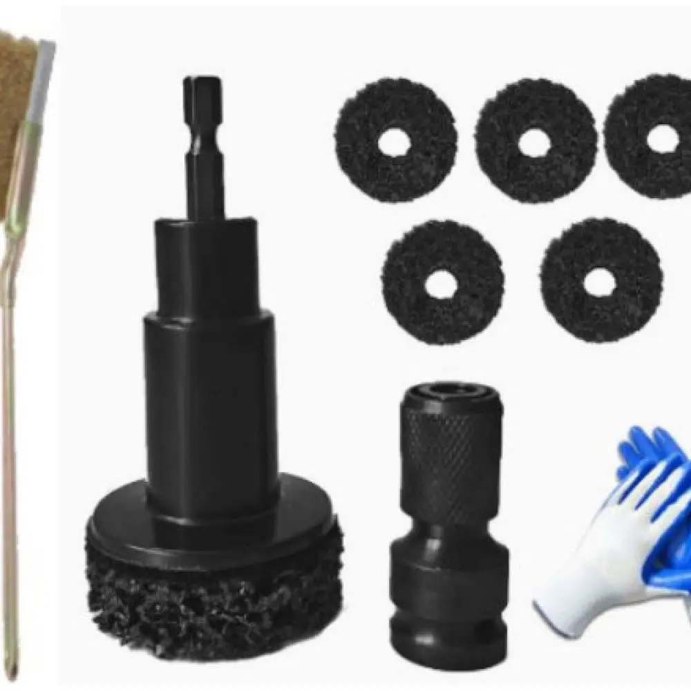 Wheel Hub Surface Rust Removal Grinding Tool Brake Disc Cleaning Attachment Durable Auto Repair Maintenance Accessory Gadget