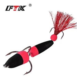 FTK Mandula Hot Sale Fishing Lure Soft Lures 3.4g/4.7g Foam Bait Swimbait Wobbler Bass Pike Lure Insect Artificial Baits Pesca