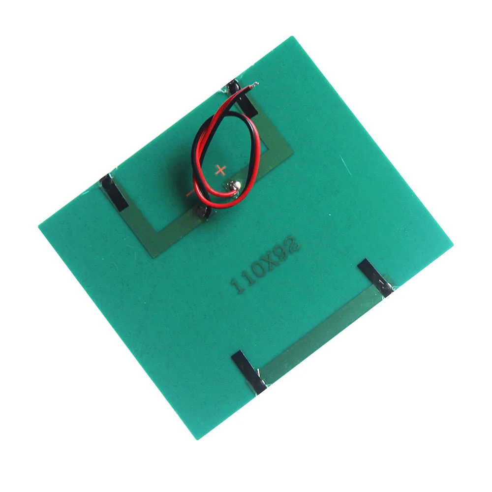 1.5 واط 6 فولت لوحة طاقة شمسية صغيرة أحادية البلورية السيليكون PET مغلفة الخلايا الشمسية مع سلكين الأساسية DIY بها بنفسك الألعاب الصناعية 110*92 مللي متر