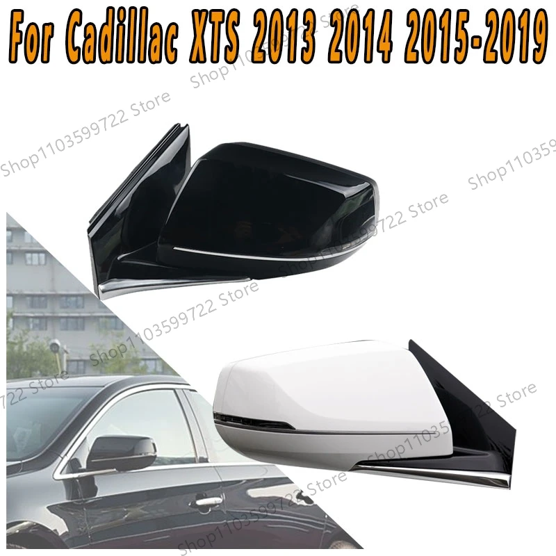 Rearview Mirror Assembly For Cadillac XTS 2013 2014 2015 2016-2019 Self-Folding Anti-Glare Side Mirror Of Exterior Turn Signal