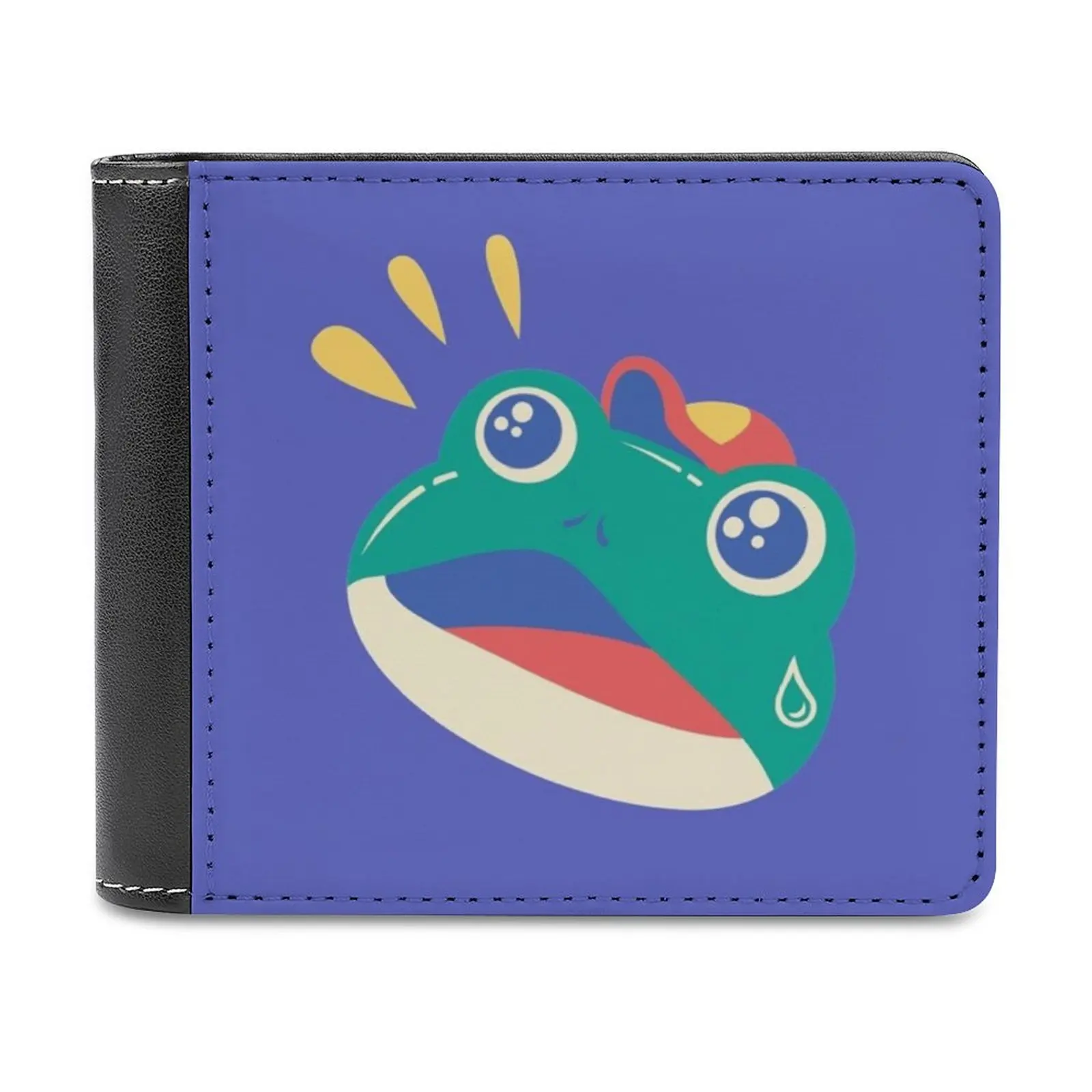 

Slipping Toad Head Leather Wallet Credit Card Holder Luxury Wallet Slippy Slippy Toad Toad Slip Banana Space Stars Starfox