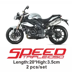 Triumph Speed Triple 1050 Etiquetas, Motocicleta, Bicicleta, Autocolante do Tanque de Combustível, Roda, Capacete, Impermeável, Logotipo Reflexivo, Decalque