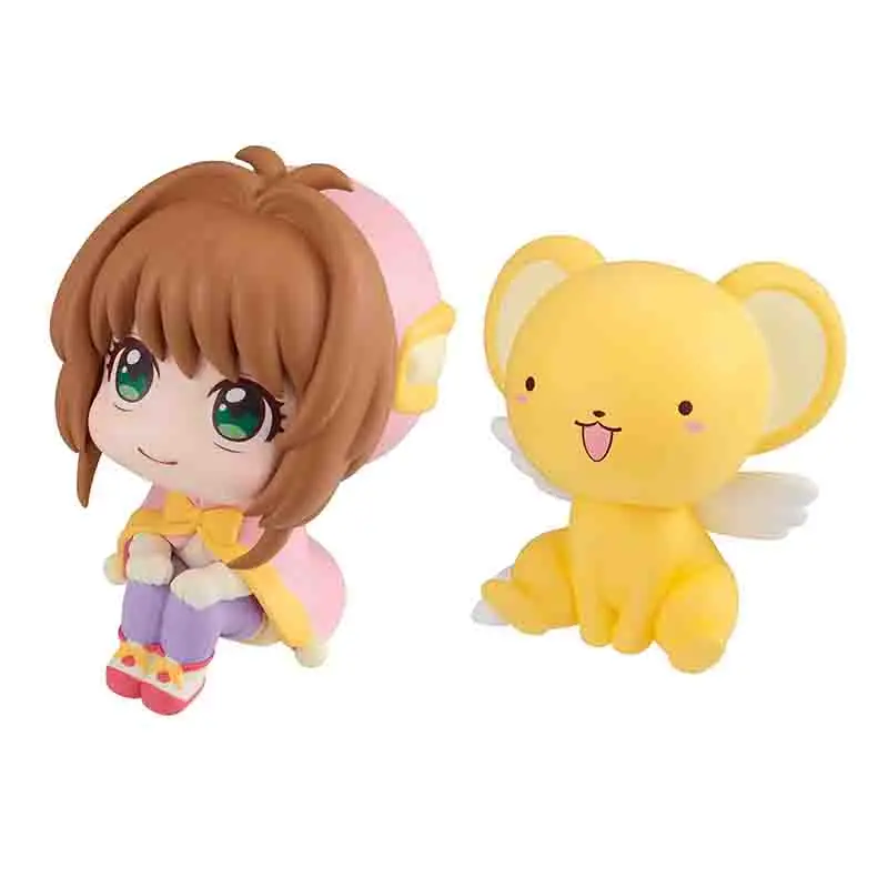 In Stock Original MegaHouse Look Up Kinomoto Sakura 11CM KERO Cerberus 8CM Anime Portrait Model Toy Collection Doll Gift