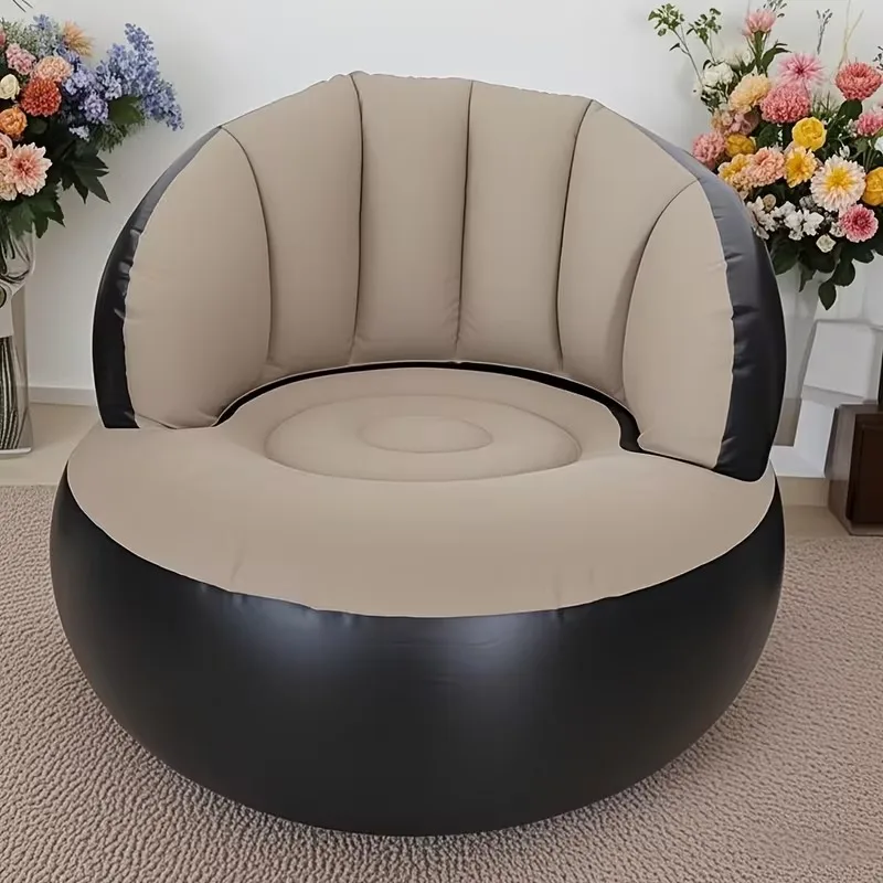 2026 New Large Foldable Inflatable Single Lounge Sofa, Space-Saving Portable Air Seat Cushion, Easy Inflatable Design