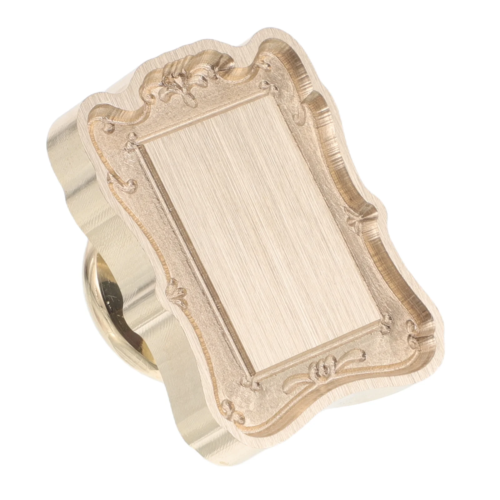 

Copper Wax Seal Stamp Head Featuring 3D Embossed Frame Vintage Design for Letters Invitations Scrapbooking DIY Planner Stickers